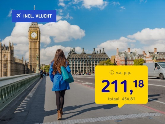 4*-Stedentrip Londen + vlucht