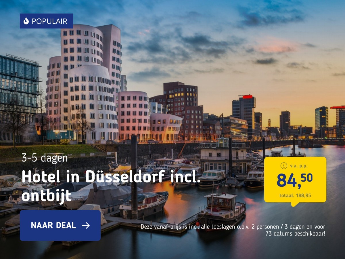 Hotel in Düsseldorf incl. ontbijt