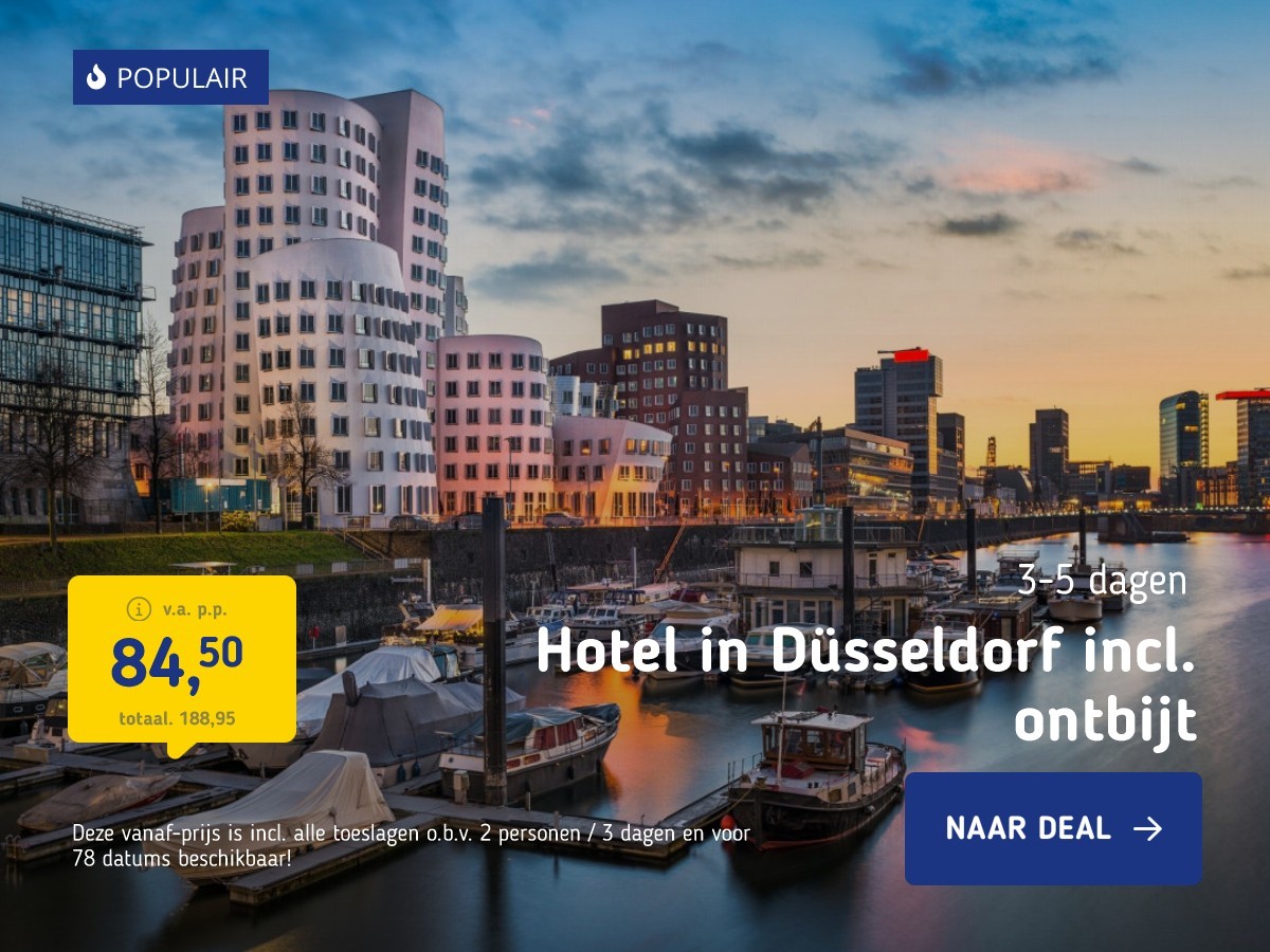 Hotel in Düsseldorf incl. ontbijt