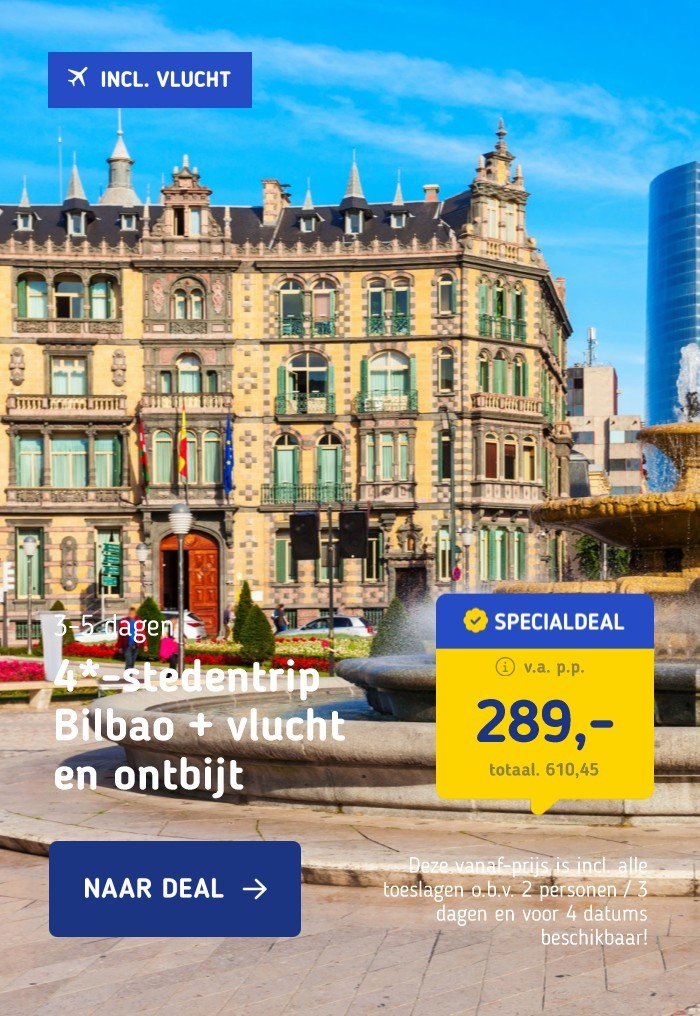 4*-stedentrip Bilbao + vlucht en ontbijt