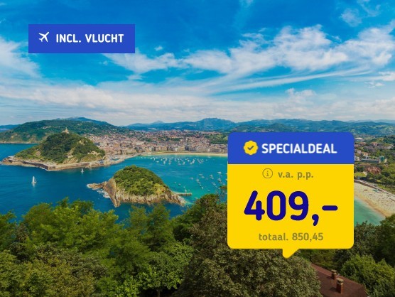 4*-Stedentrip San Sebastián + vlucht