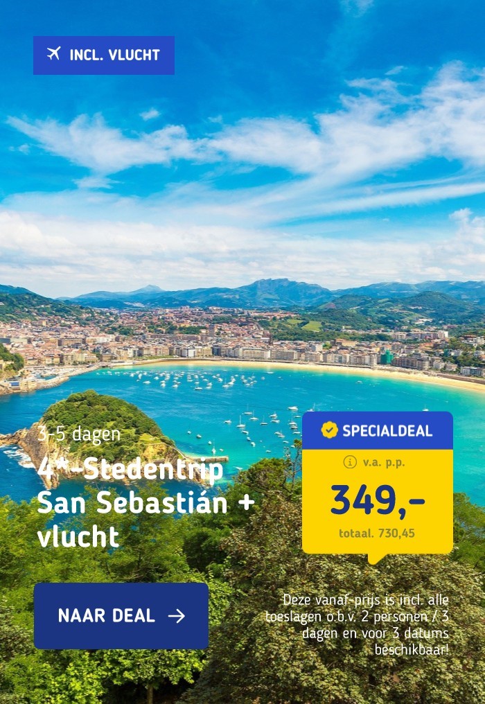 4*-Stedentrip San Sebastián + vlucht