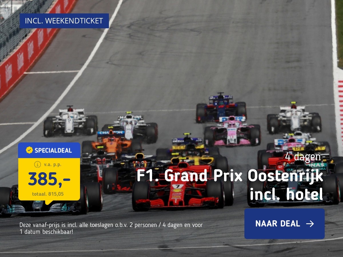 F1: Grand Prix Oostenrijk incl. hotel