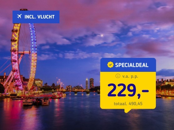 4*-stedentrip Londen + vlucht & ontbijt