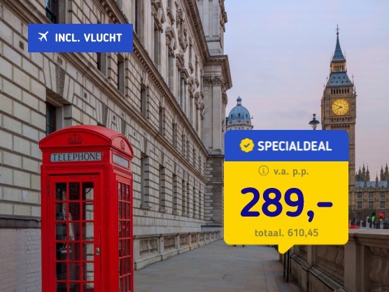 4*-stedentrip Londen + vlucht & ontbijt