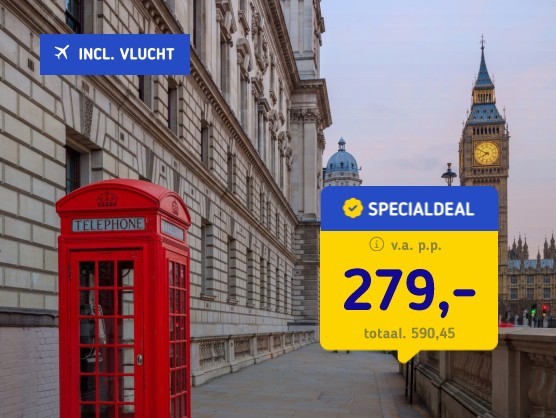 4*-stedentrip Londen + vlucht & ontbijt