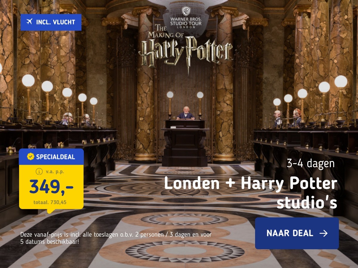 Londen + Harry Potter studio's