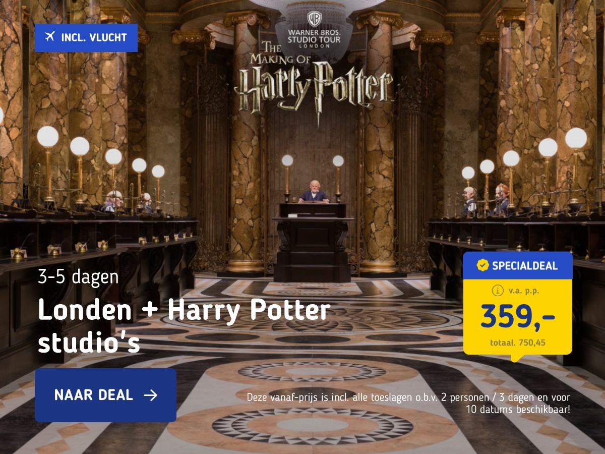 Londen + Harry Potter studio's
