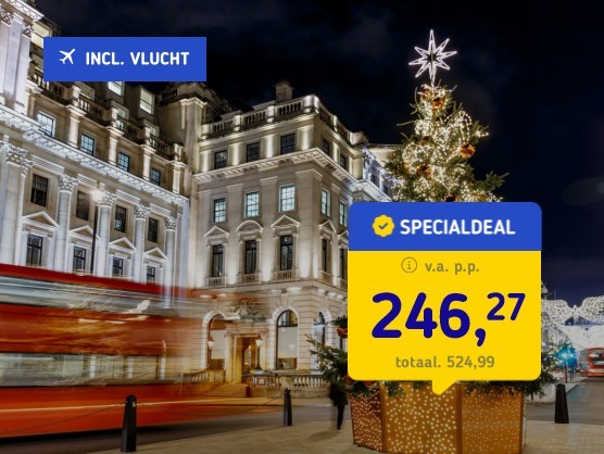 Kerst trip naar Londen incl. vlucht