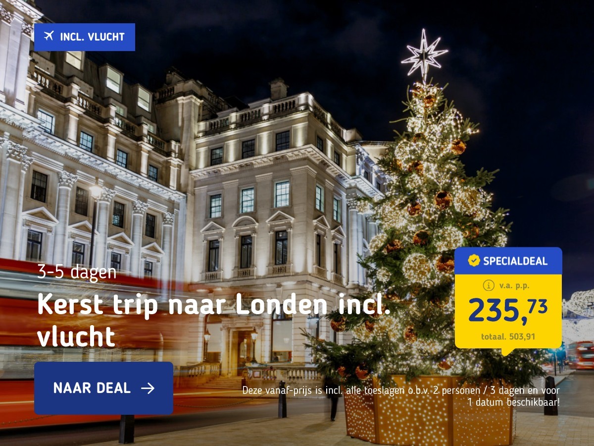 Kerst trip naar Londen incl. vlucht