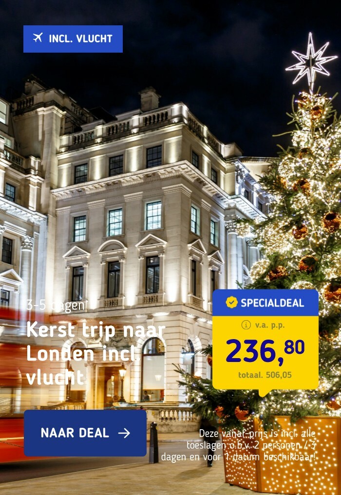 Kerst trip naar Londen incl. vlucht