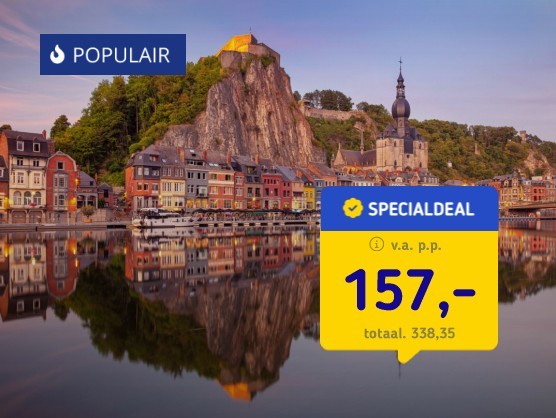 Kasteelhotel in Dinant + diner