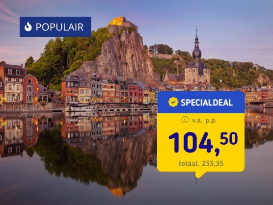 Kasteelhotel in Dinant + diner