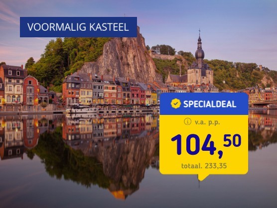 Kasteelhotel in Dinant + diner