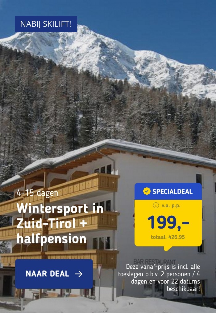 Wintersport in Zuid-Tirol + halfpension