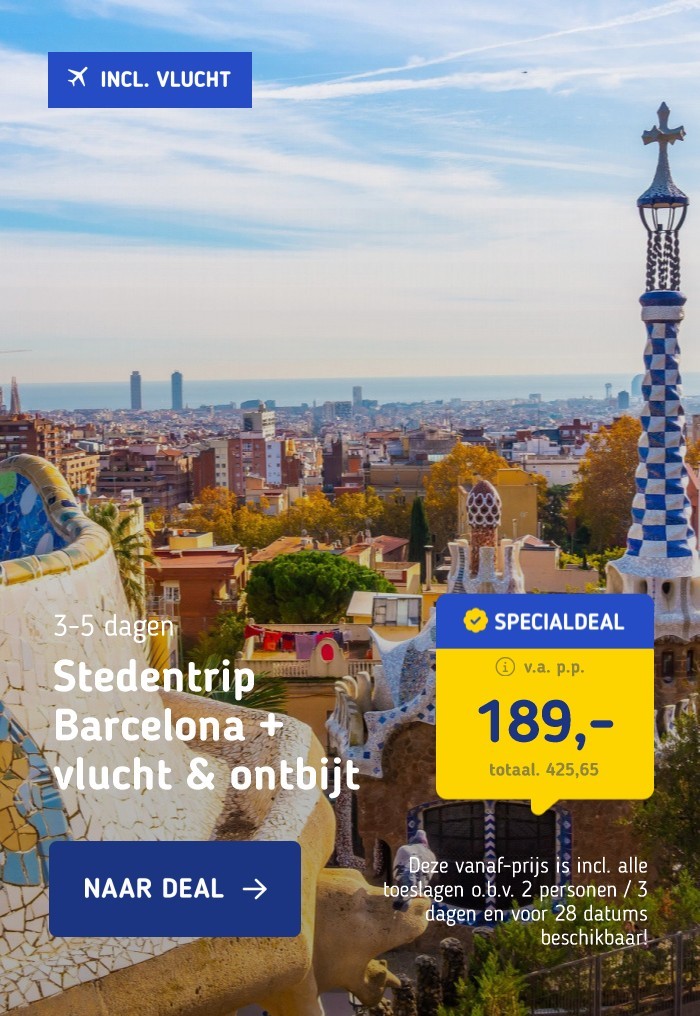 Stedentrip Barcelona + vlucht & ontbijt