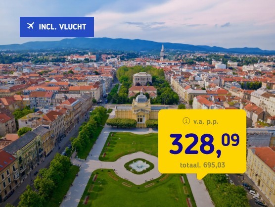 5*-stedentrip Zagreb + vlucht