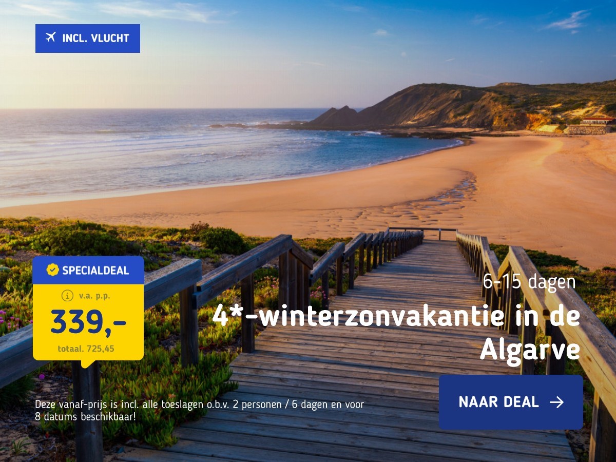 4*-winterzonvakantie in de Algarve