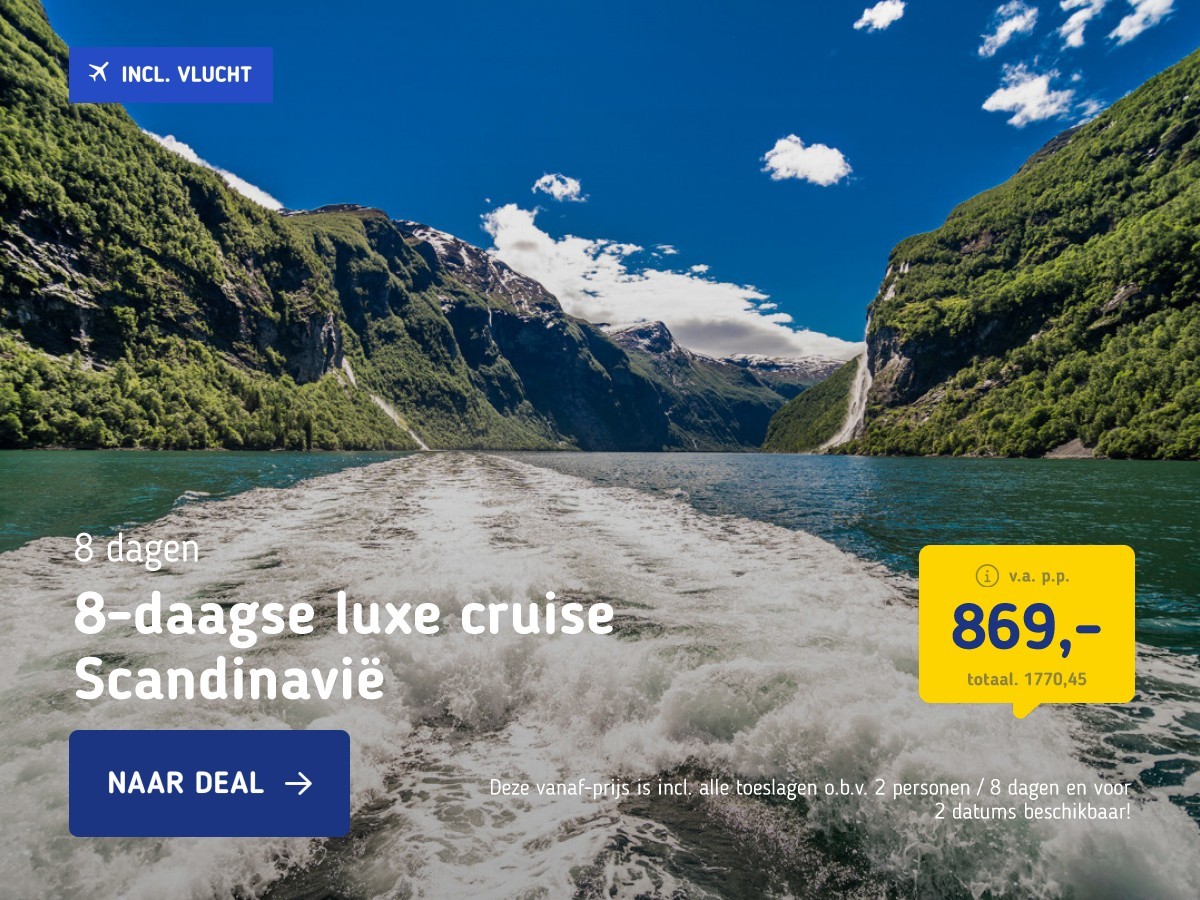 8-daagse luxe cruise Scandinavië