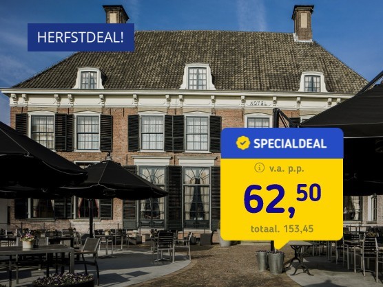 Historisch 4*-hotel Zutphen + ontbijt