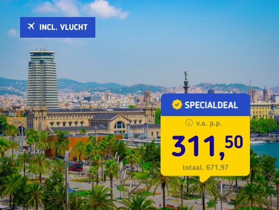 Centraal hotel Barcelona incl. ontbijt