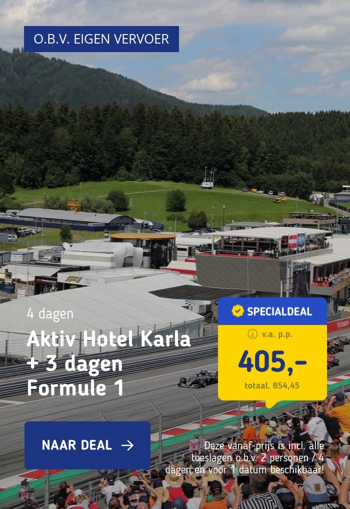 Aktiv Hotel Karla + 3 dagen Formule 1