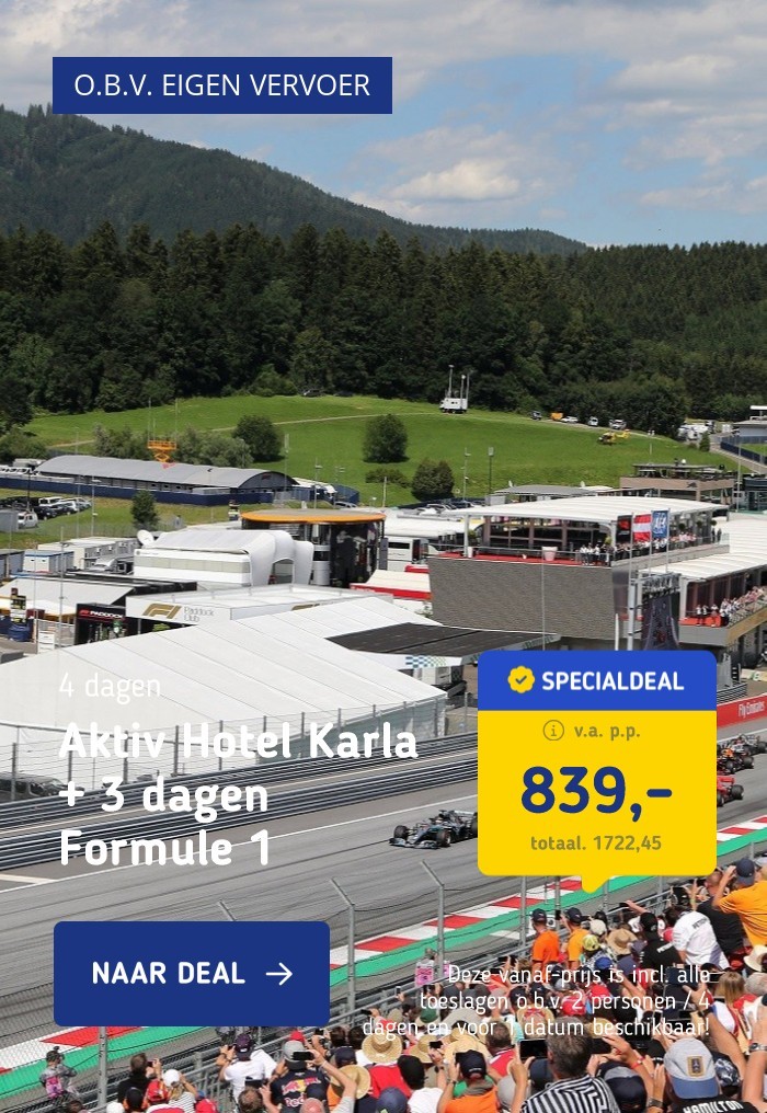 Aktiv Hotel Karla + 3 dagen Formule 1