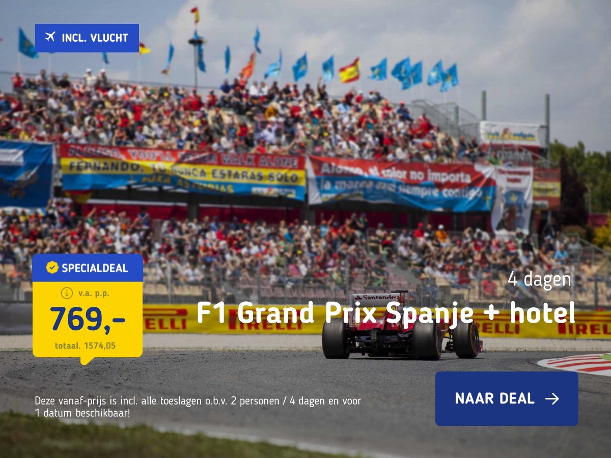 F1 Grand Prix Spanje + hotel