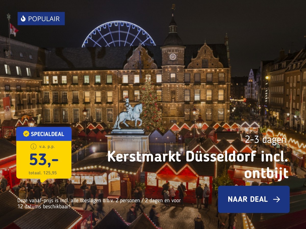 Kerstmarkt Düsseldorf incl. ontbijt