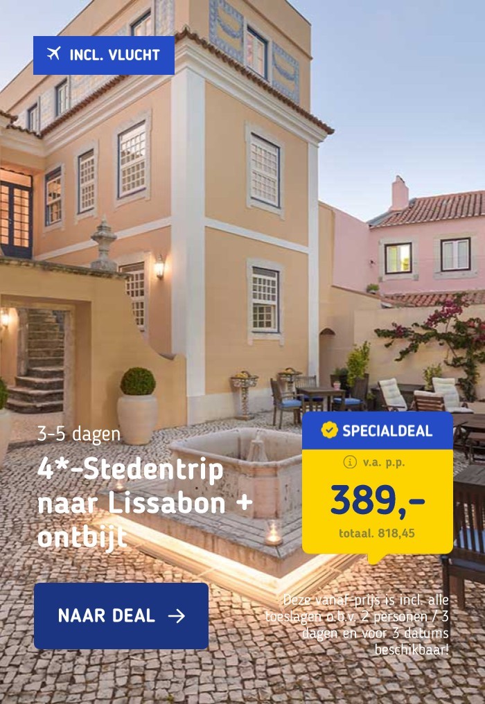 4*-Stedentrip naar Lissabon + ontbijt