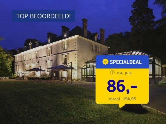 4*-Kasteelhotel in Frankrijk + upgrade