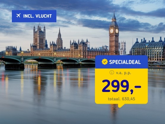 Stedentrip Londen incl. vlucht + ontbijt