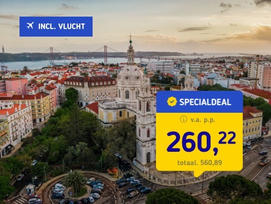 4*-stedentrip Lissabon + vlucht&ontbijt