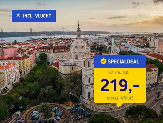 4*-stedentrip Lissabon + vlucht&ontbijt