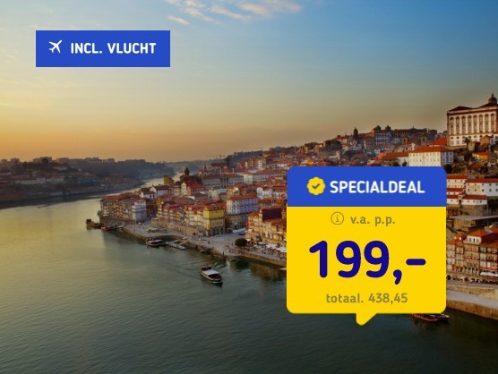 4*-stedentrip Porto + ontbijt & vlucht