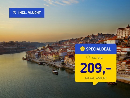 4*-stedentrip Porto + ontbijt & vlucht