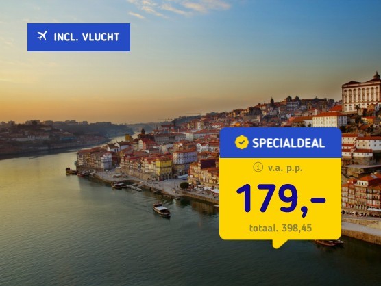 4*-stedentrip Porto + ontbijt & vlucht