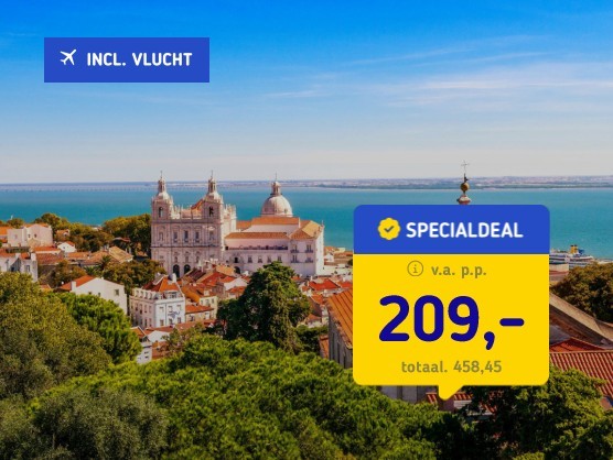 4*-Stedentrip Lissabon + vlucht &ontbijt