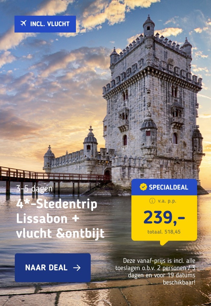 4*-Stedentrip Lissabon + vlucht &ontbijt