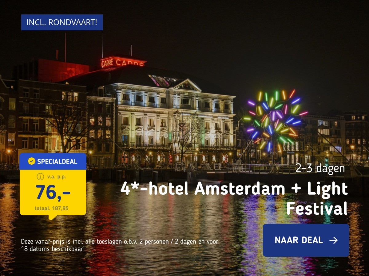 4*-hotel Amsterdam + Light Festival