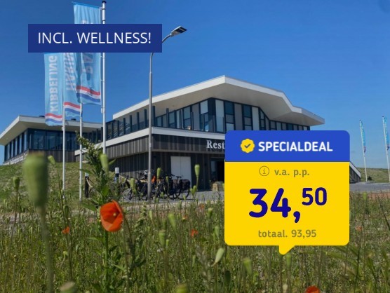 Bij Waddenzee incl. ontbijt en wellness