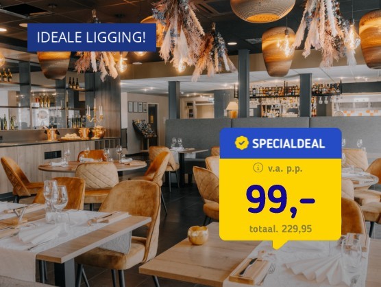 4*-hotel nabij Breda + diner