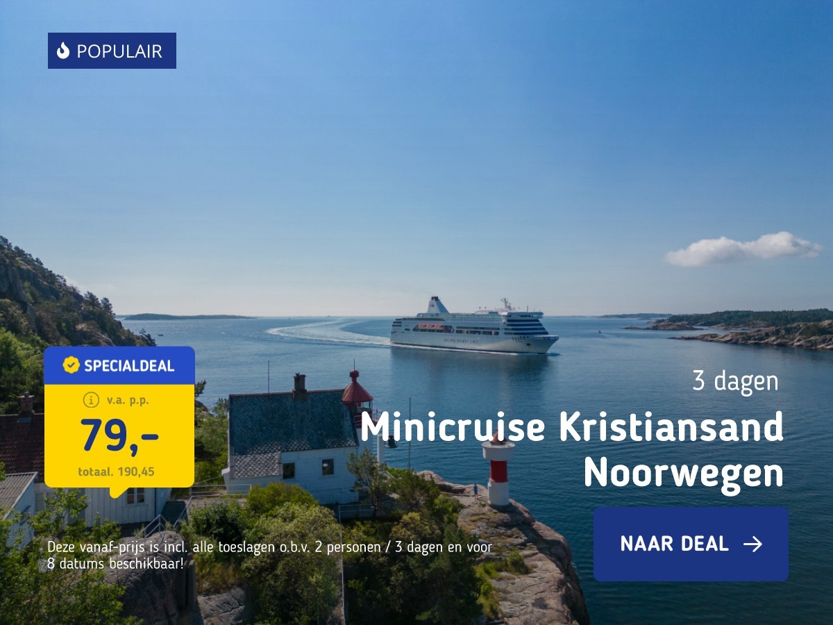 Minicruise Kristiansand Noorwegen