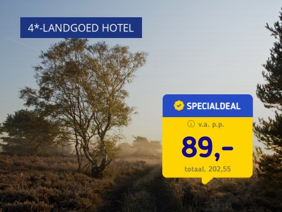 BLACK FRIDAY DEAL 4*-hotel Veluwe