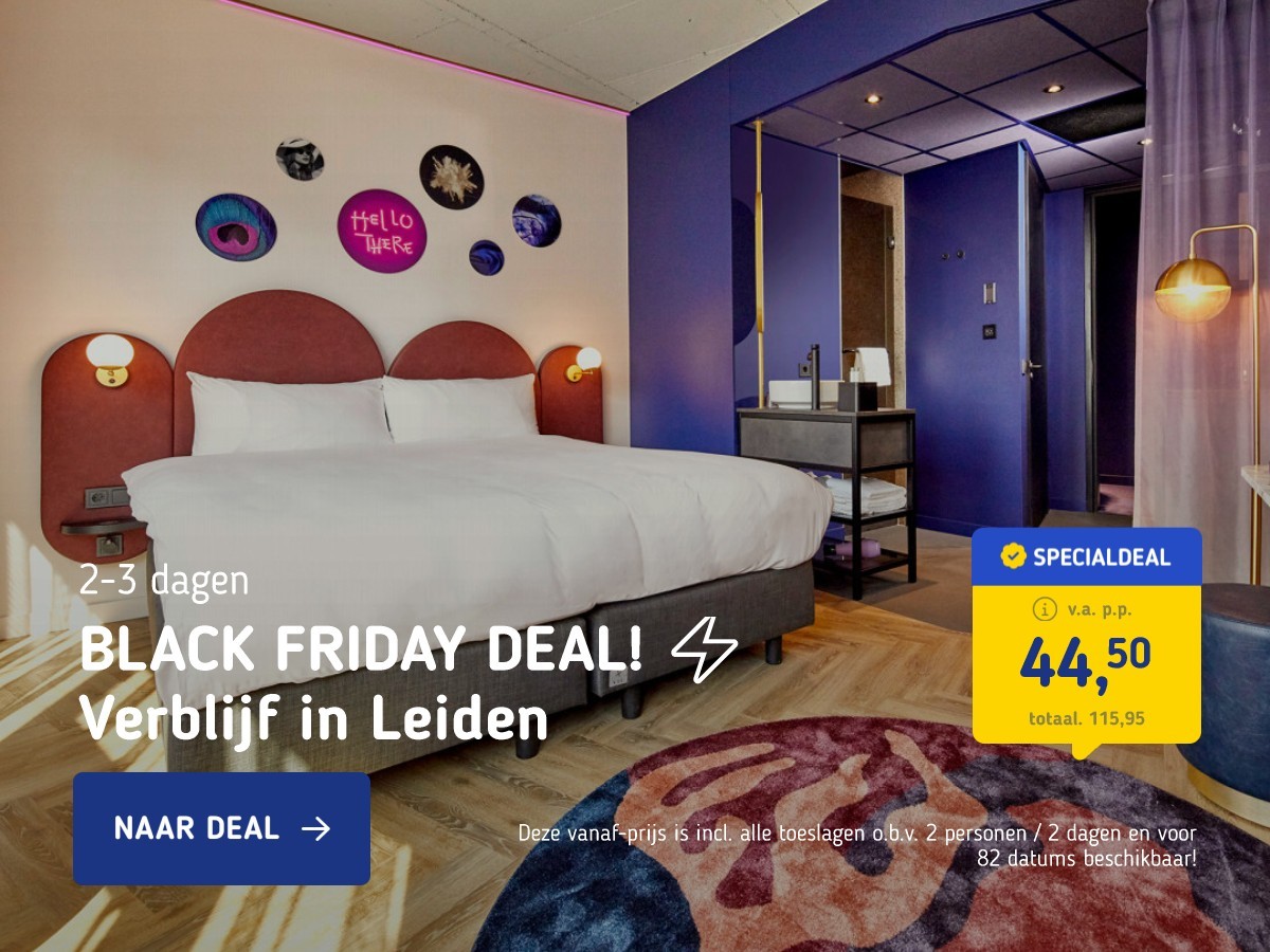 BLACK FRIDAY DEAL! ⚡ Verblijf in Leiden