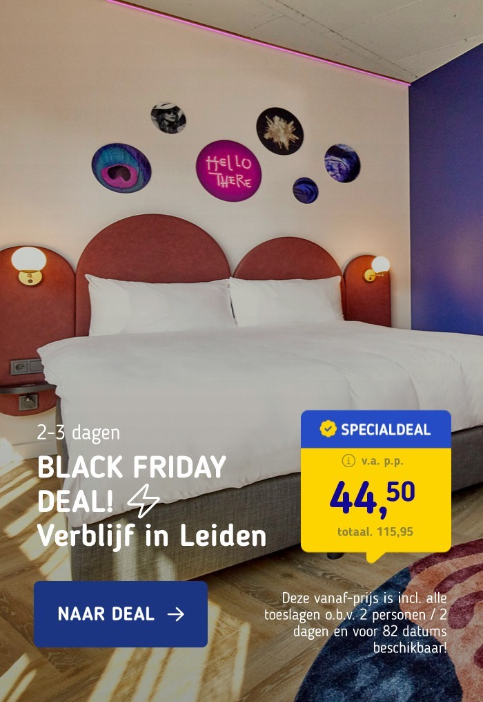 BLACK FRIDAY DEAL! ⚡ Verblijf in Leiden