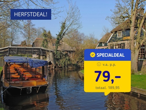 4*-Fletcher hotel nabij Giethoorn