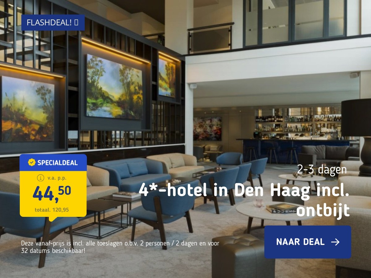 4*-hotel in Den Haag incl. ontbijt