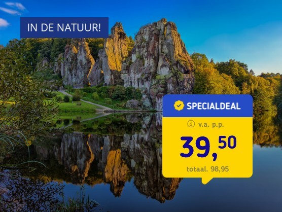 FLASHDEAL! Teutoburger Wald + ontbijt