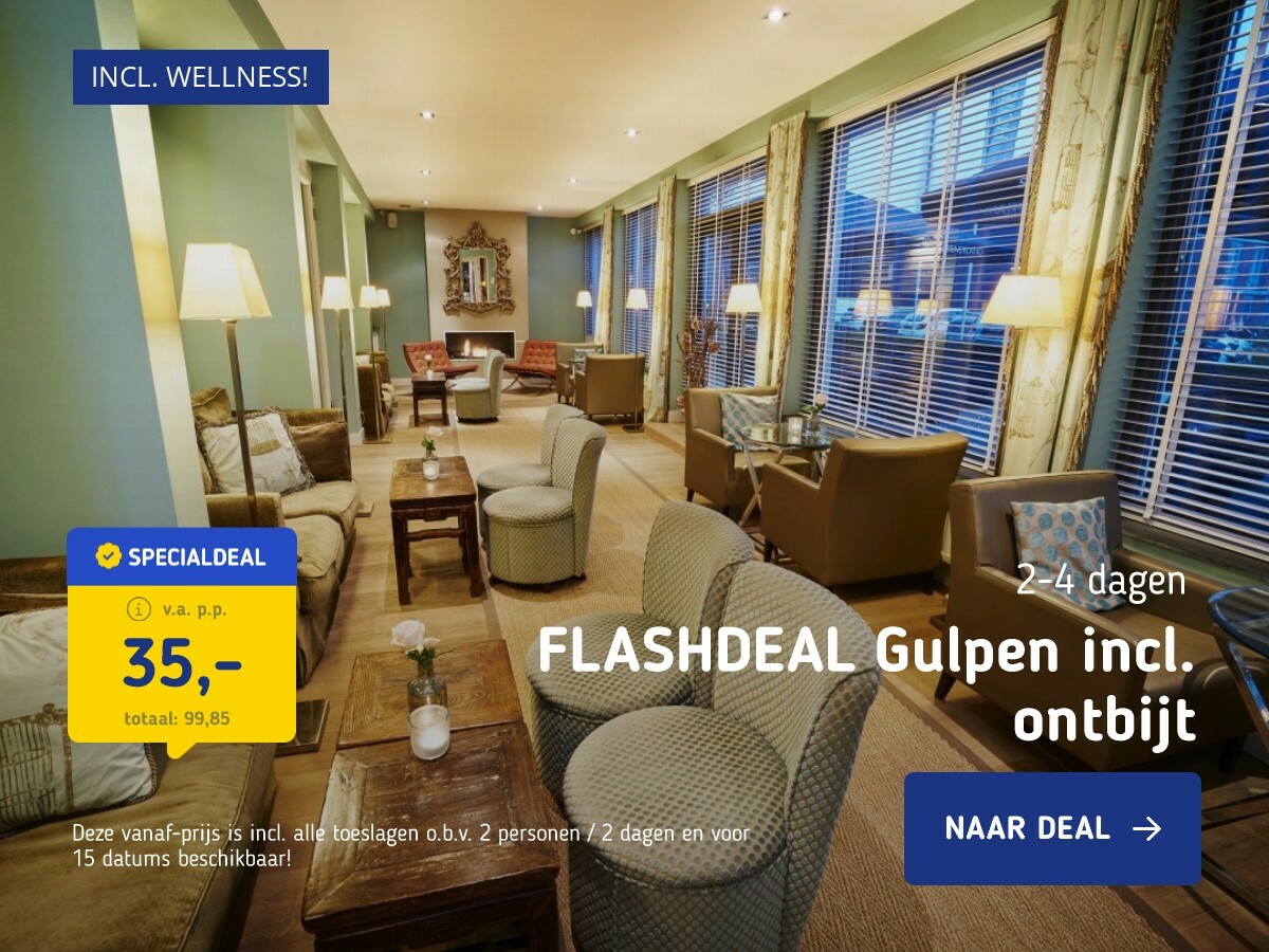 FLASHDEAL Gulpen incl. ontbijt